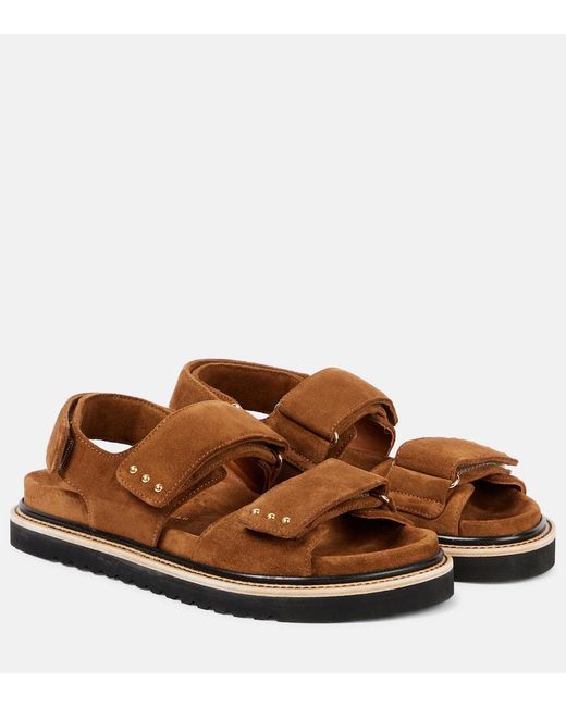 Dorothee Schumacher Brown Sensation Studded Suede Sandals