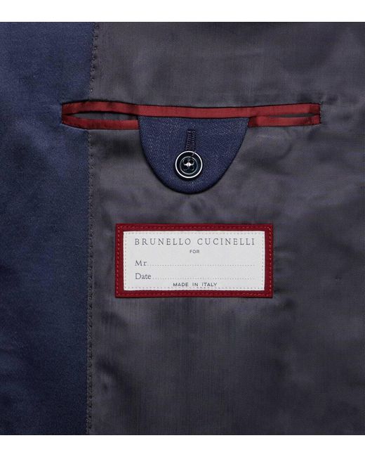 Brunello Cucinelli Anzug Aus Leinen in Blue für Herren