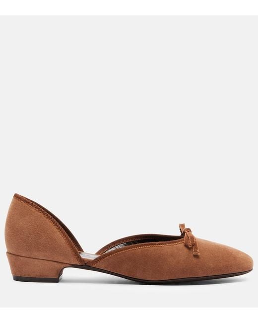 Herbert Levine Brown 24/7 Suede Ballet Flats