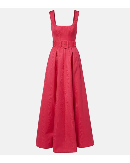 Rebecca Vallance Red Rosalia Taffetta Bustier Gown