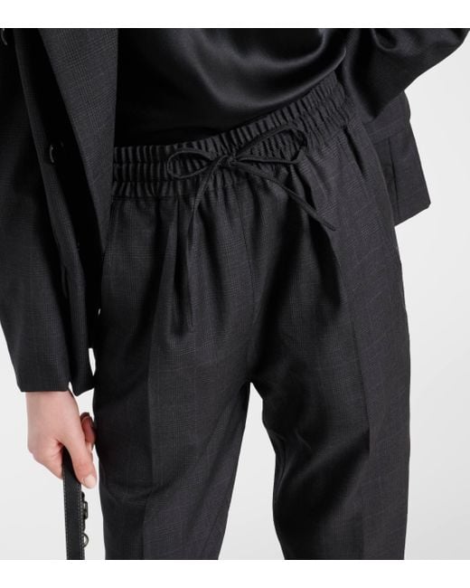 Pantalon ample Liska en laine vierge Isabel Marant en coloris Black