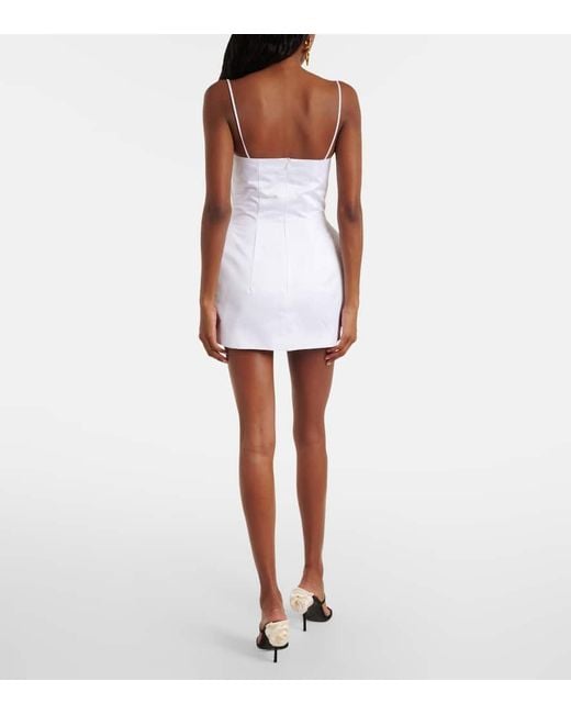 Magda Butrym White Minikleid Aus Baumwolle