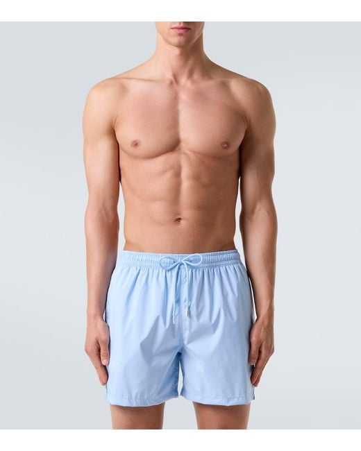 Fedeli Blue Madeira Swim Trunks for men
