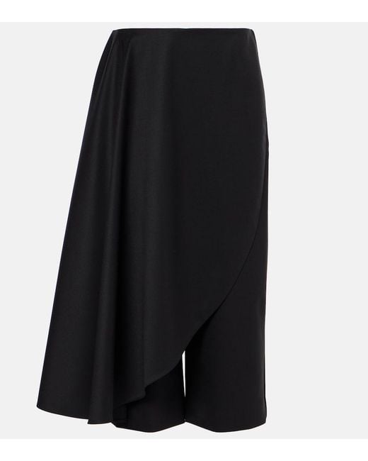 Alaïa Black Wool Skirt Pants