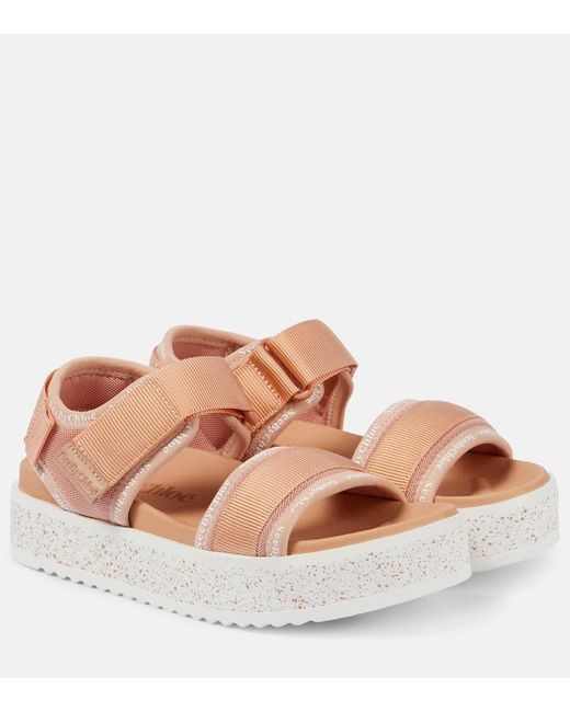 See By Chloé Brown Plateausandalen Pipper