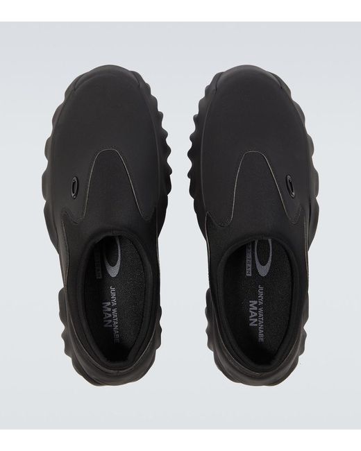 Junya Watanabe Black X Oakley Suede Slip-On Sneakers for men