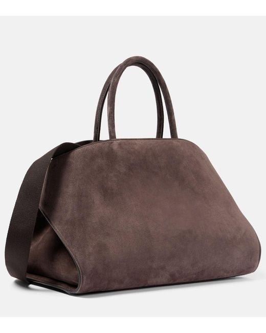 Ferragamo Brown Tote Huge Large Aus Veloursleder