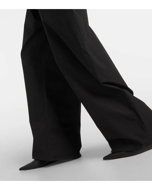 FFORME Black Dayne Cotton Wide-Leg Pants