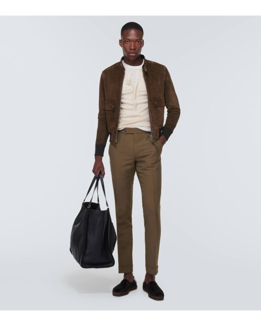 Tom Ford Natural Mid-rise Slim Pants for men