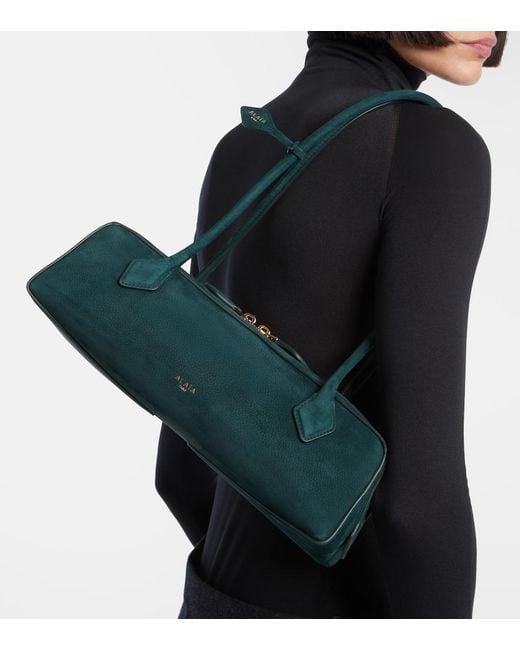 Alaïa Green Le Teckel Medium Leather Shoulder Bag