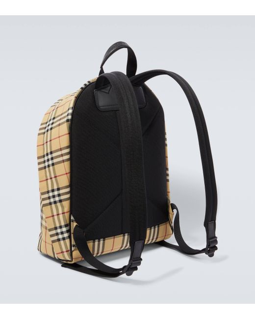 Burberry Metallic Check Backpack for men