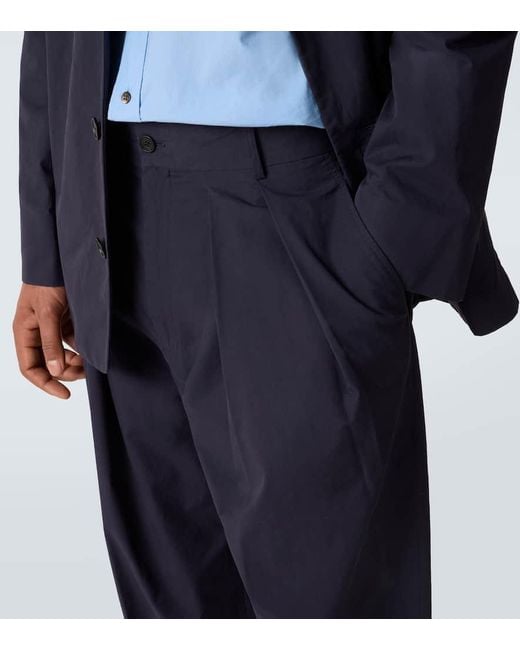 Pantalon Tapered Dyon En Coton The Row pour homme en coloris Blue