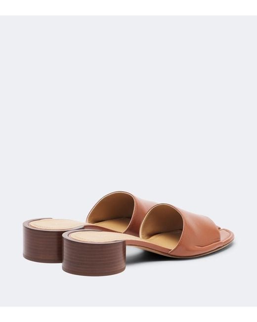 Maison Margiela Brown Tabi Leather Sandals