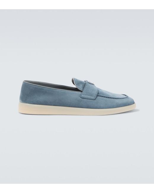 Mocassini di Prada in Blue da Uomo