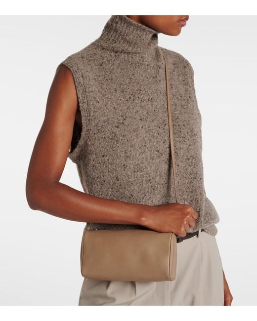 The Row Brown '90S Leather Shoulder Bag