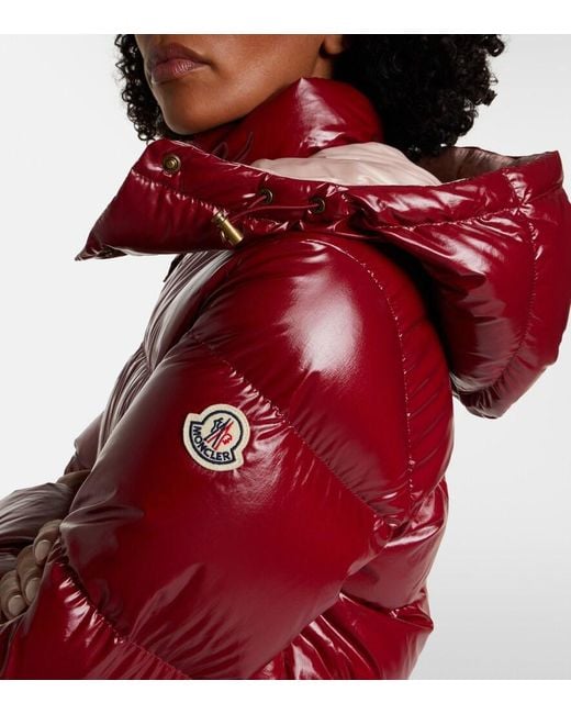 Moncler Red Niveole Down Jacket