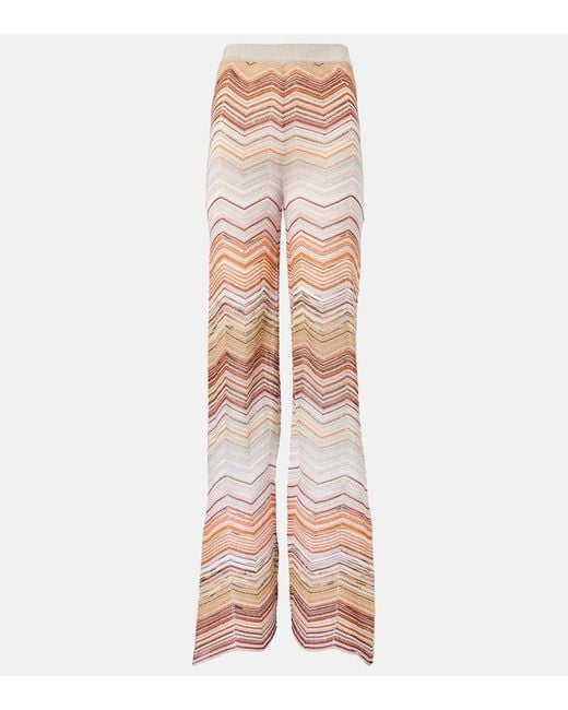 パンツ Missoni Wide-Leg Pants With Vibrant Zigzag Pattern Missoni Zigzag wide-leg pants Missoni