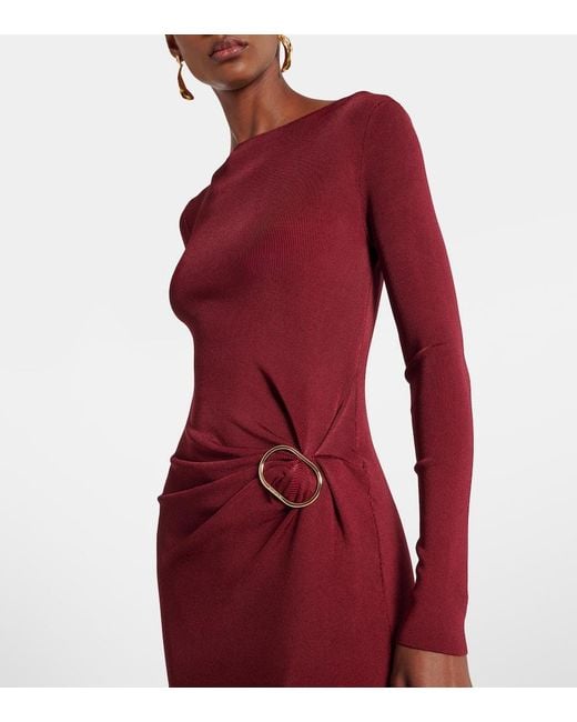 Roland Mouret Gathered Jersey Maxi Dress