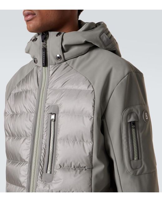 Bogner Gray Zoran-D Down-Paneled Ski Jacket for men