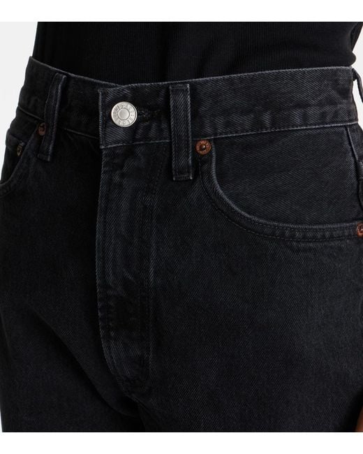 Agolde Blue Leena Mid-Rise Flared Jeans