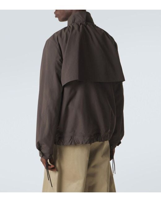 Sacai Black Zip-Up Technical Jacket for men