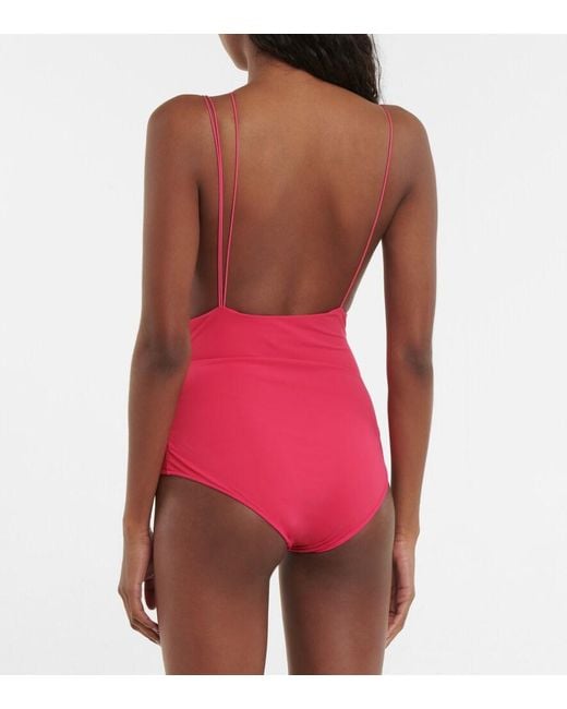 Nensi Dojaka Multicolor Asymmetric Swimsuit