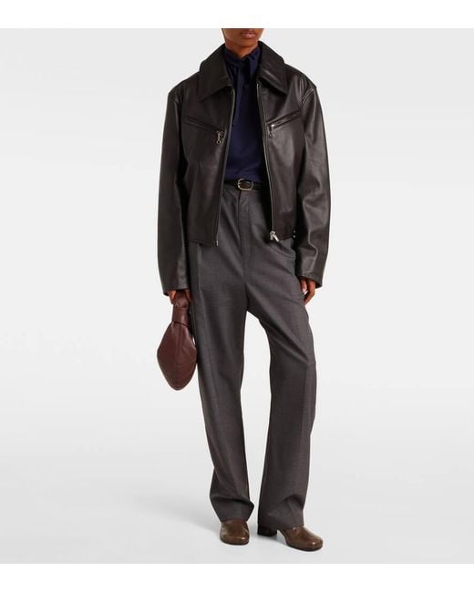 Lemaire Brown Ankle Boots Anatomic 55 Aus Leder