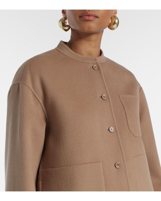 Max Mara Brown Costanza Virgin Wool Jacket