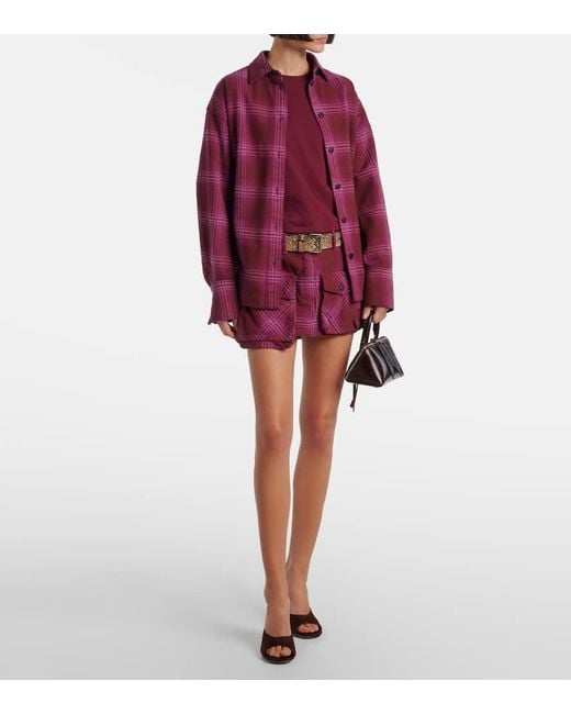 The Attico Brown Betta 95 Satin Mules