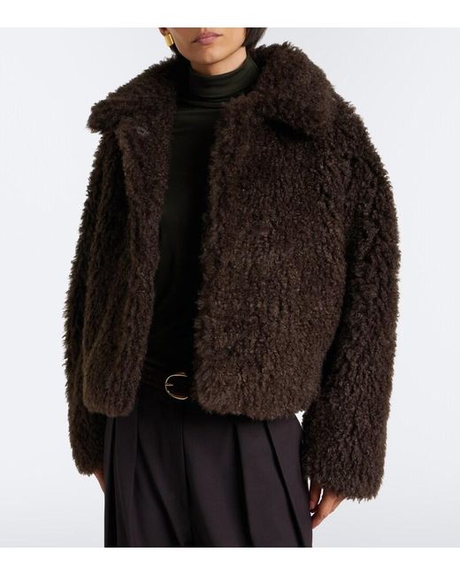 Vince Black Cropped Boucle Blouson Jacket