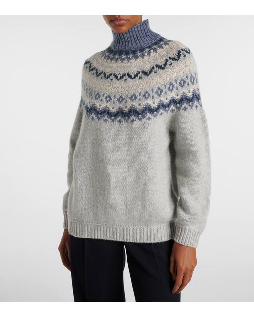 Jersey Apple Pie De Cachemir Loro Piana de color Gray