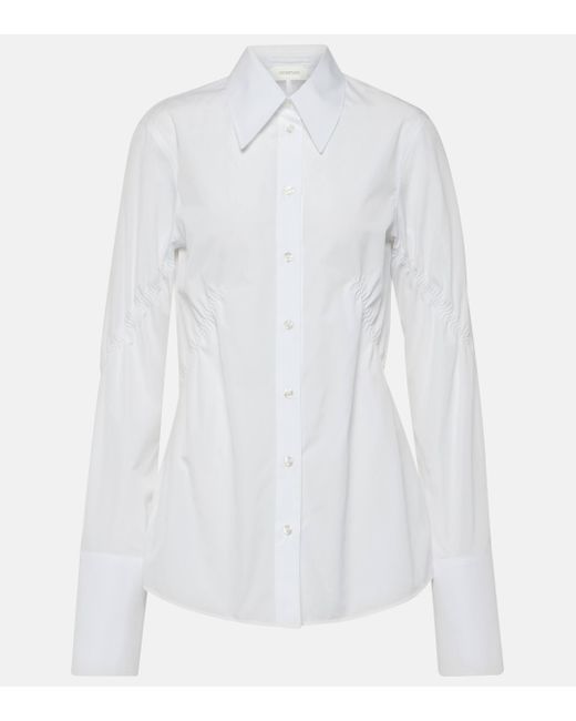 Sportmax White Austria Cotton Poplin Shirt