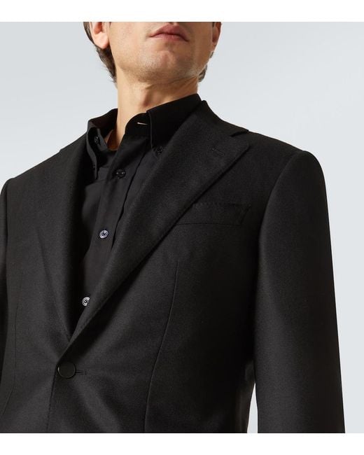 Thom Sweeney Black Cashmere Blazer for men
