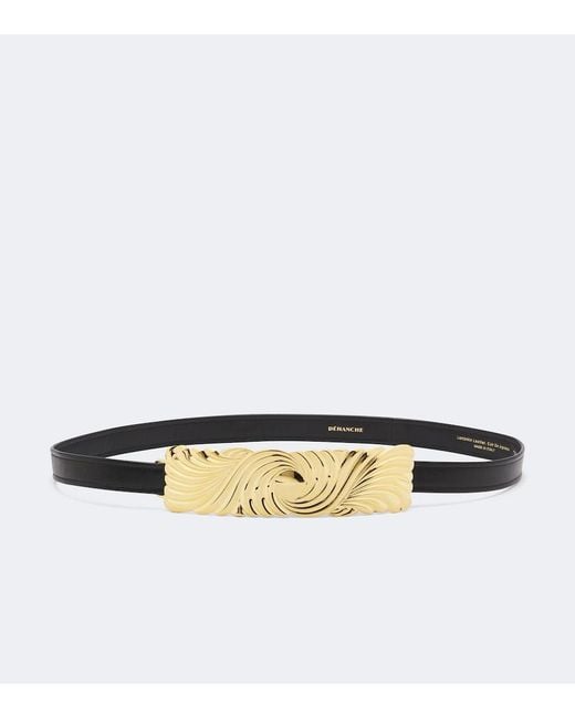 DEHANCHE Black Laurent Leather Belt