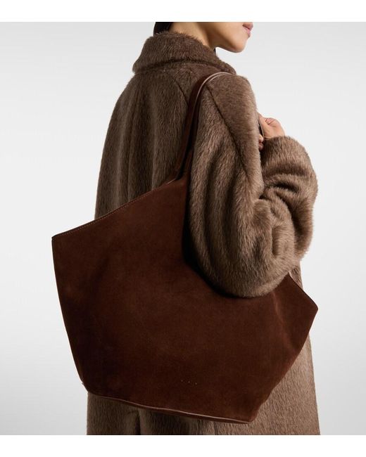 Aesther Ekme Brown Phantom Suede Tote Bag