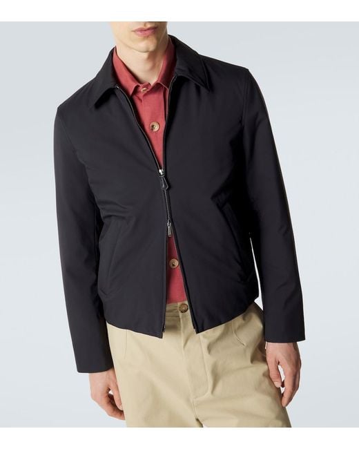 Loro Piana Blue Mathis Storm System Jacket for men