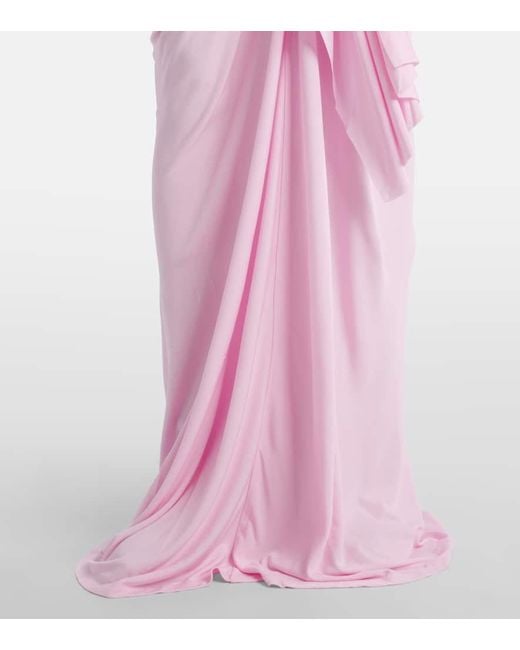 Christopher Esber Pink Maxikleid Vivenda Aus Jersey