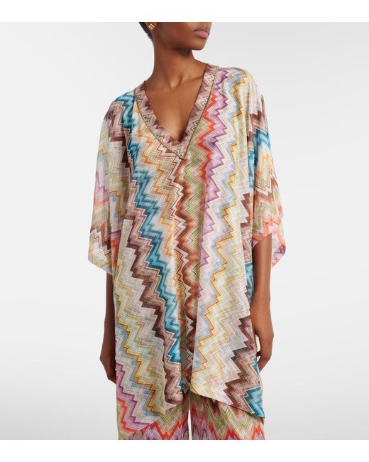Missoni Multicolor Zigzag Beach Dress