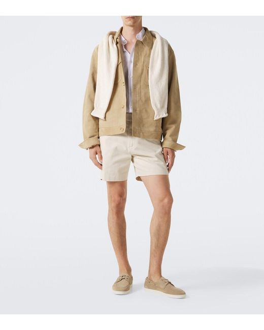 Church's Natural Peebles Suede Boat Shoes for men