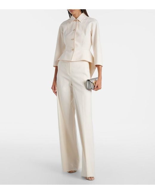 Max Mara Natural Peplum Jacket