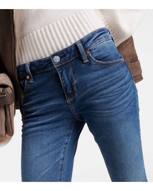 AG Jeans Blue Legging Low-Rise Skinny Jeans