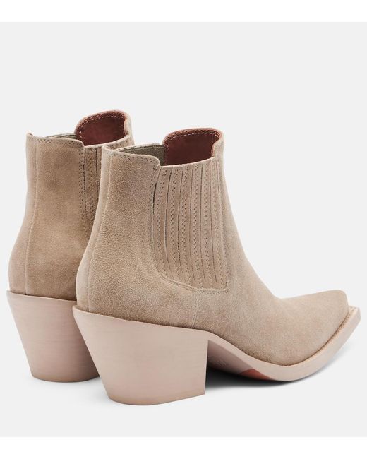 Paris Texas Natural Dallas 60 Suede Ankle Boots