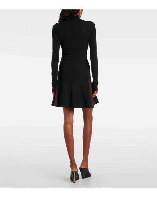 Ferragamo Black Turtleneck Minidress
