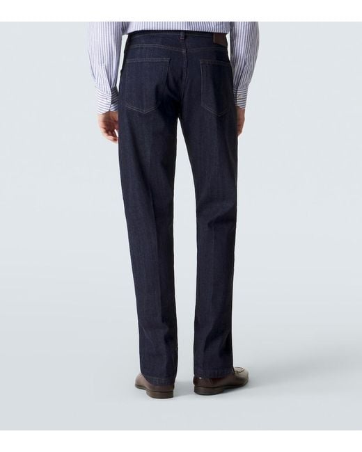 Kiton Blue Slim Jeans for men