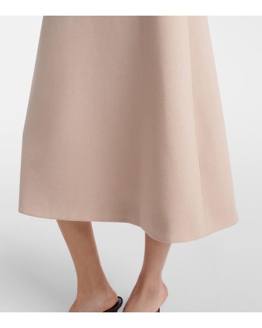 Robe Midi Elta En Crepe De Laine Emilia Wickstead en coloris Natural