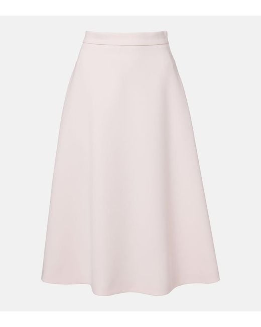 Max Mara Pink Girante Midi Skirt