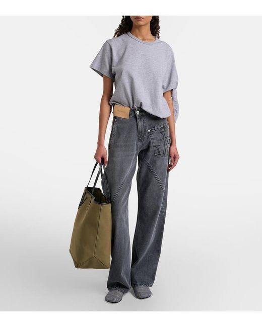 Slip-On Con Pelle di J.W. Anderson in Gray