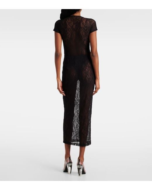 Wardrobe NYC Black Midirock Aus Spitze