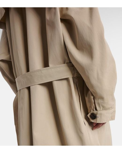 Frankie Shop Natural Mavis Oversized Trench Coat
