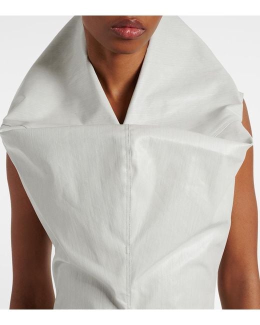 Rick Owens White Winged Long Dress